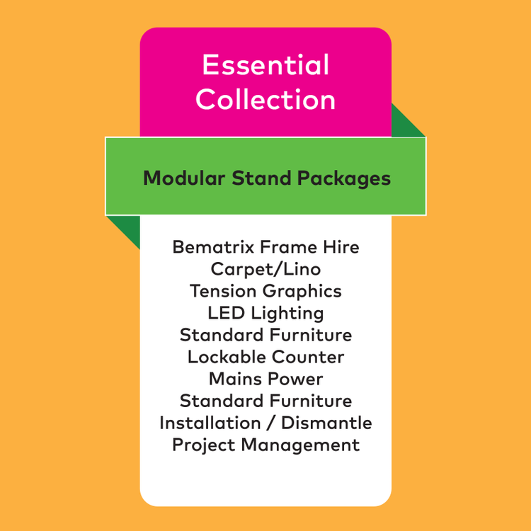 Budget Modular Exhibition Stand Packages with UK installation