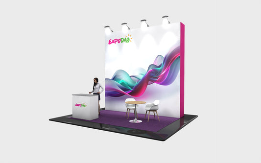 MODULAR EXHIBITION STAND 4m x 3m Open 3 sides | 3x Height Options
