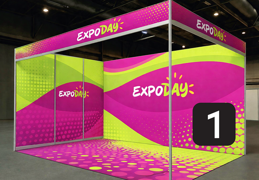 Transform your shell scheme with seamless fabric graphics, printed fascia panels and branded flooring. Vibrant, crease-free exhibition displays.