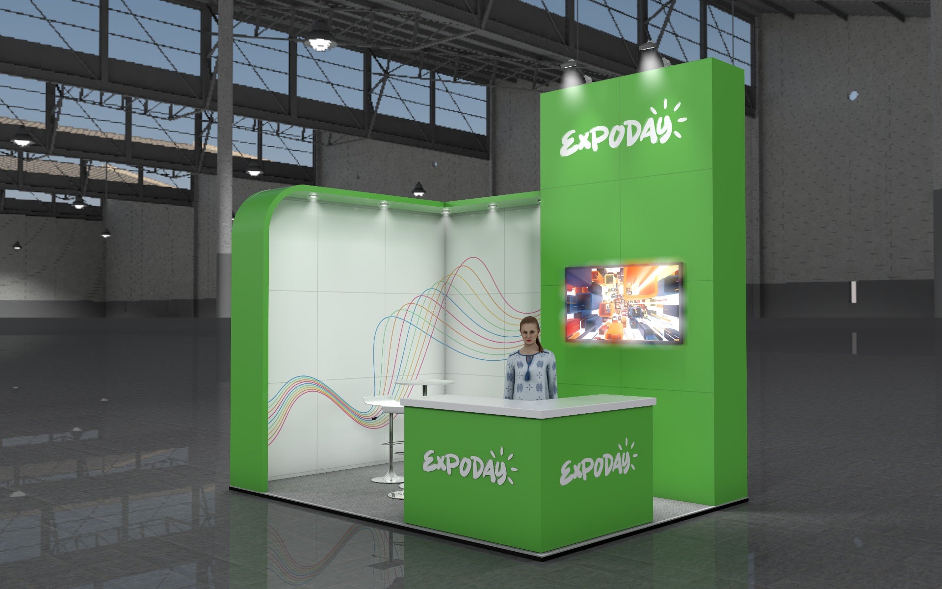 BADGER 1 BEMATRIX EXHIBITION STAND