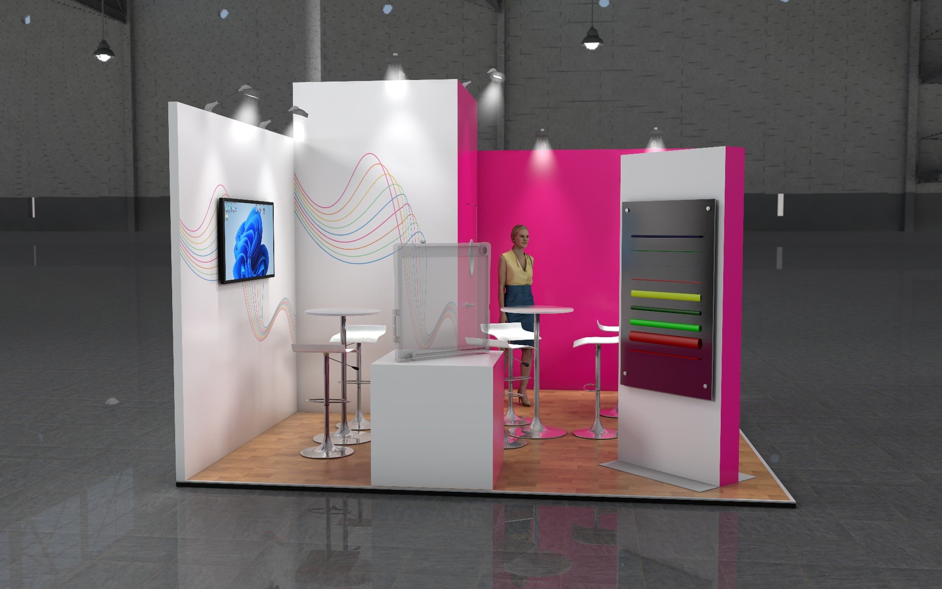 Peacock 1 BEMATRIX EXHIBITION STAND