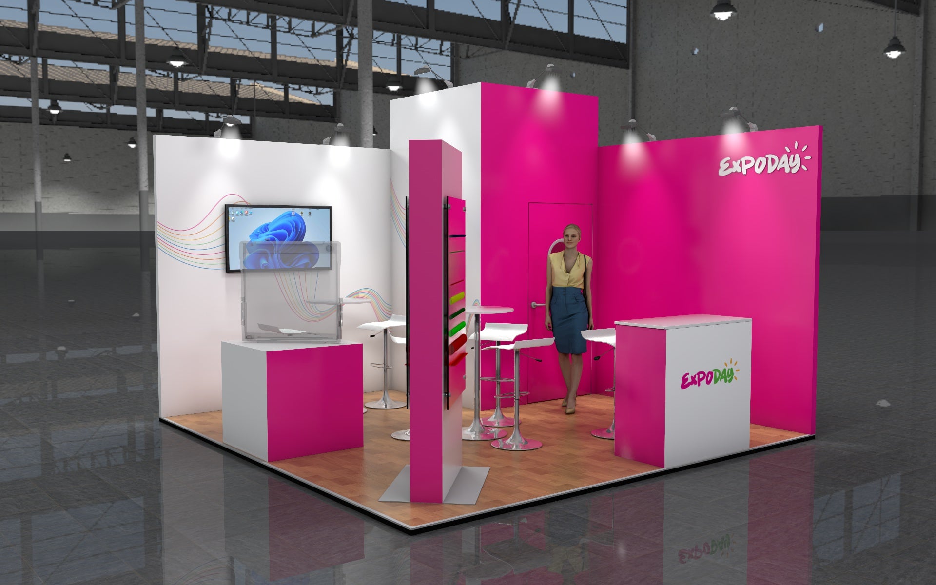 Peacock 1 BEMATRIX EXHIBITION STAND