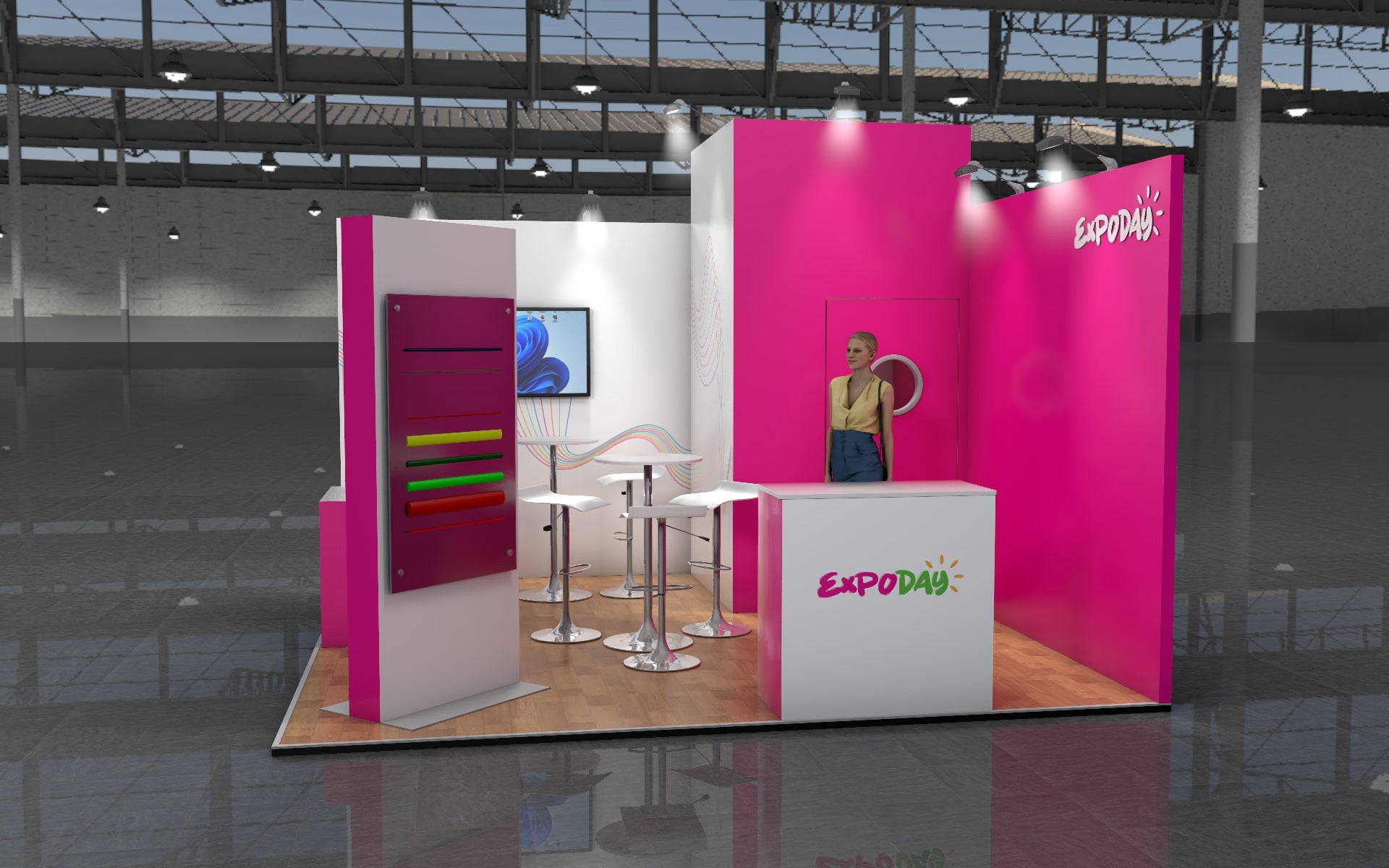 Peacock 1 BEMATRIX EXHIBITION STAND