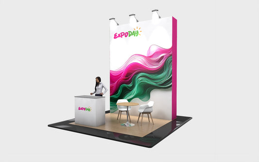 EXHIBITION STAND 3m x 2m Open 3 sides | 2.5m / 4m high Options